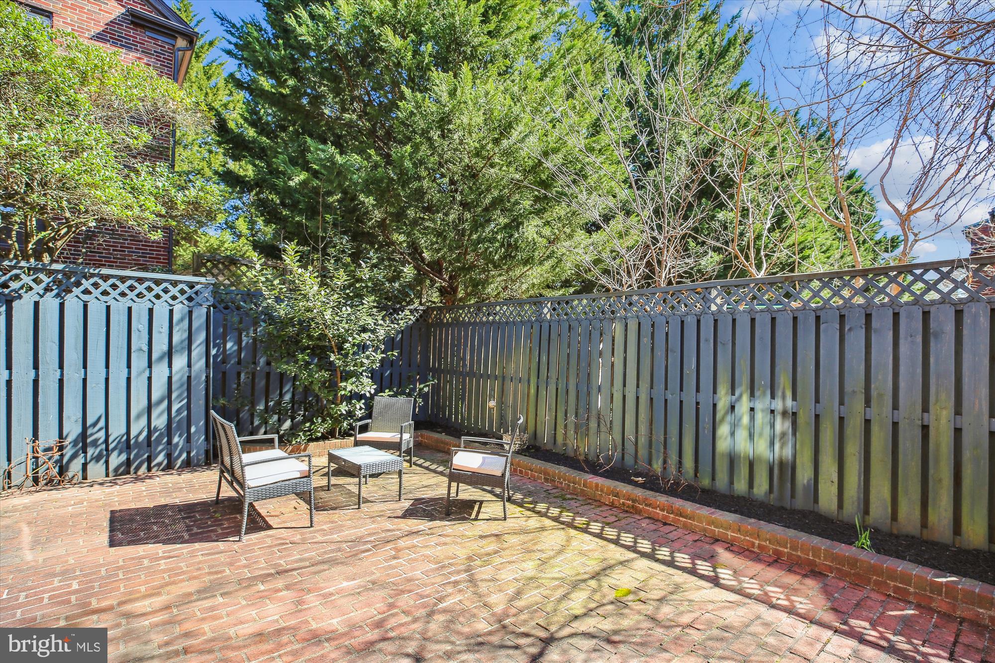 3530 Quesada Street Northwest Washington, DC 20015 - Photo 44 of 54 a view of a bench with wooden fence
