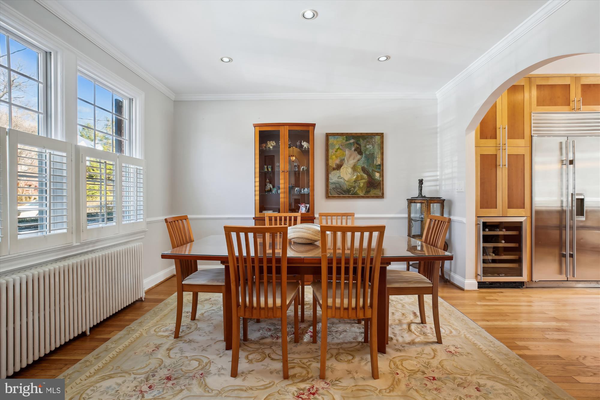 3530 Quesada Street Northwest Washington, DC 20015 - Photo 6 of 54 a view of a a dining room with furniture window and wooden floor