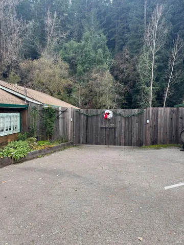 a backyard of a house