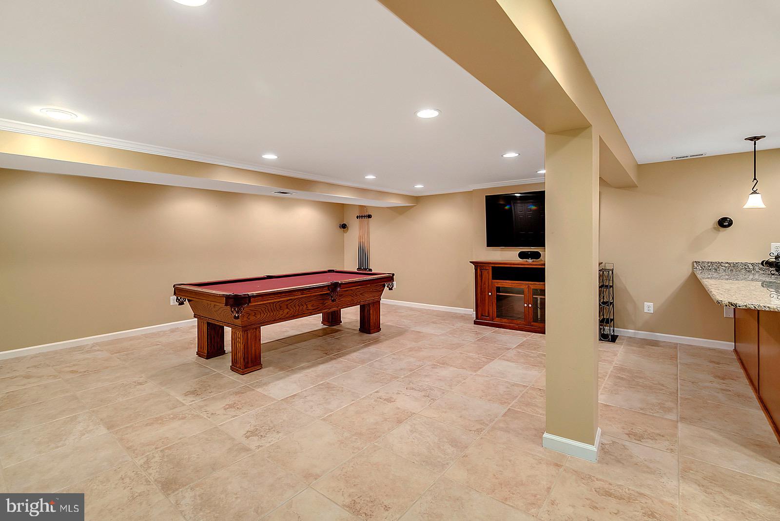 8804 Side Saddle Road Springfield, VA 22152 - Photo 25 of 37 Basement w/Wall Mounted Home Theater
