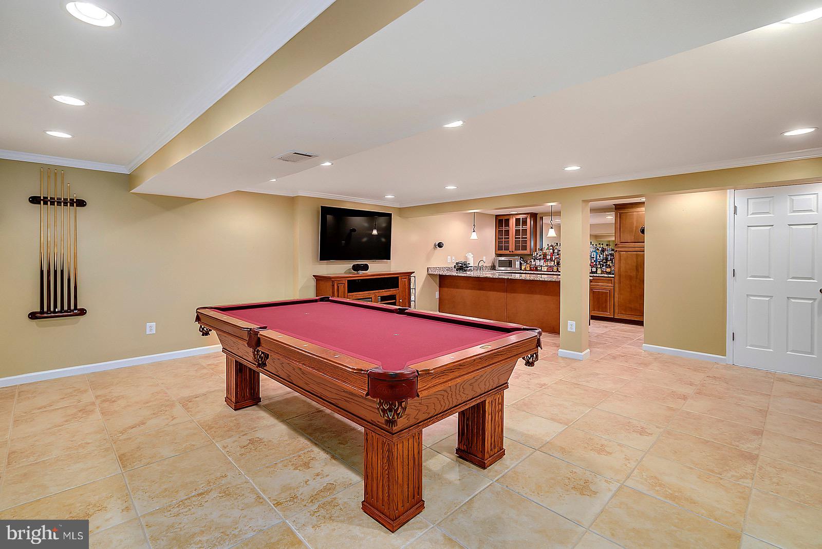 8804 Side Saddle Road Springfield, VA 22152 - Photo 26 of 37 Basement Recreational, Theater, and Bar areas