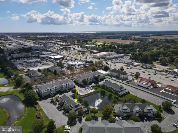 an aerial view of a city