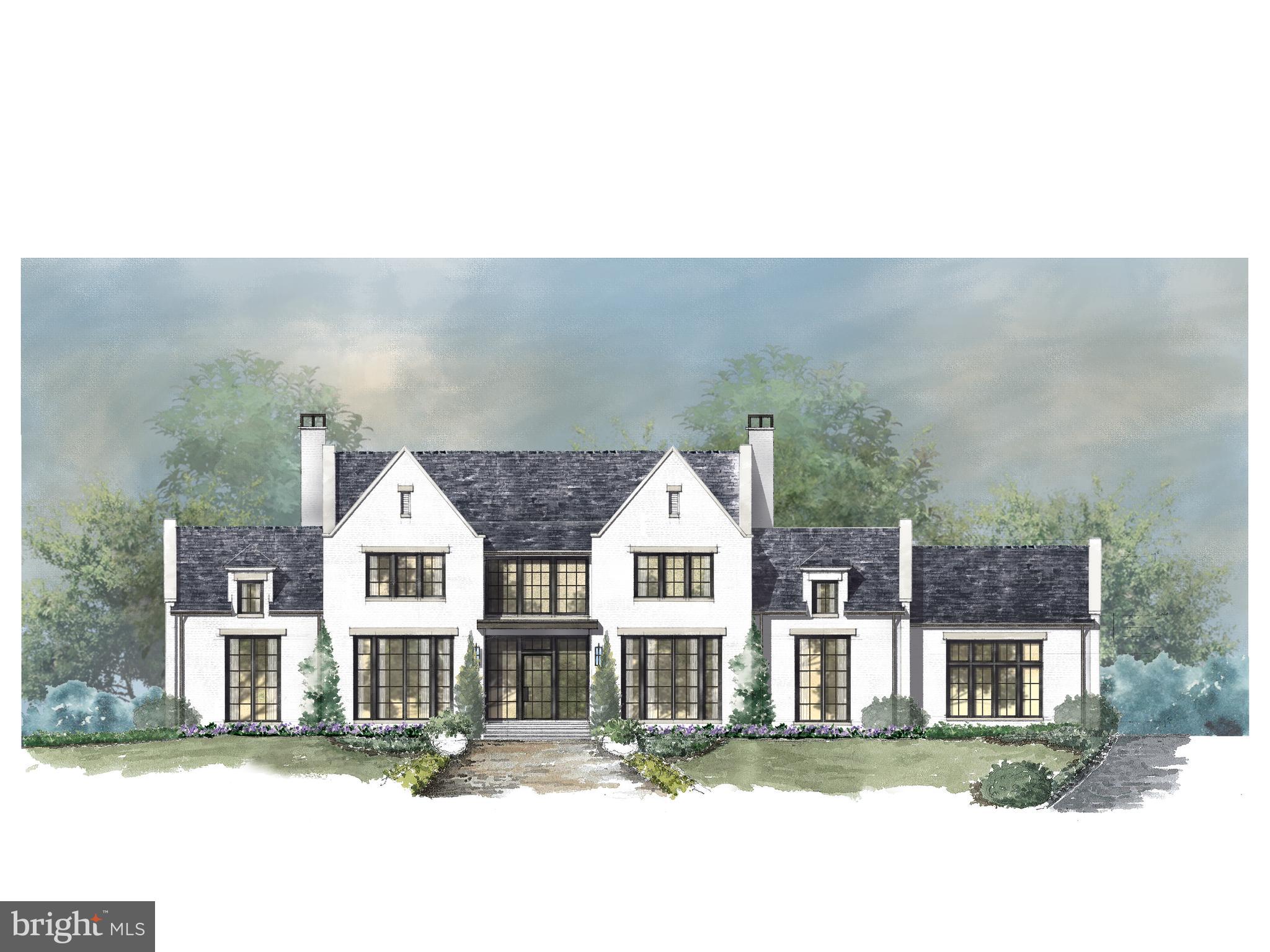 a view of a white house next to a yard