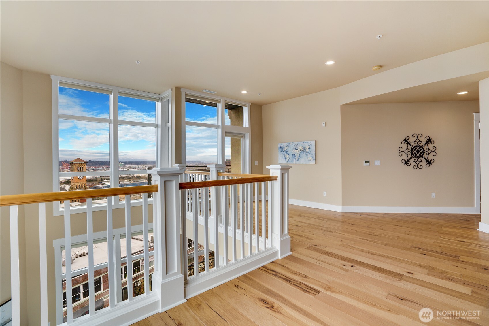 708 Market Street, Unit 705 Tacoma, WA 98402 - Photo 25 of 38 a view of livingroom with furniture staircase and front door