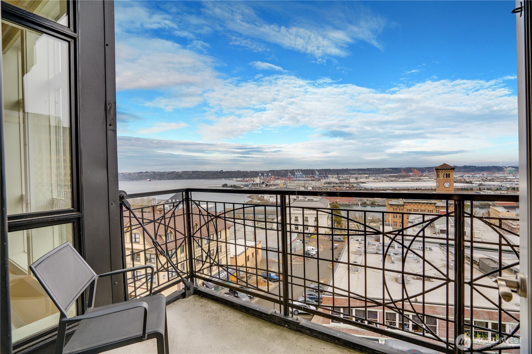 708 Market Street, Unit 705 Tacoma, WA 98402 - Photo 26 of 38 a view of a balcony with chair