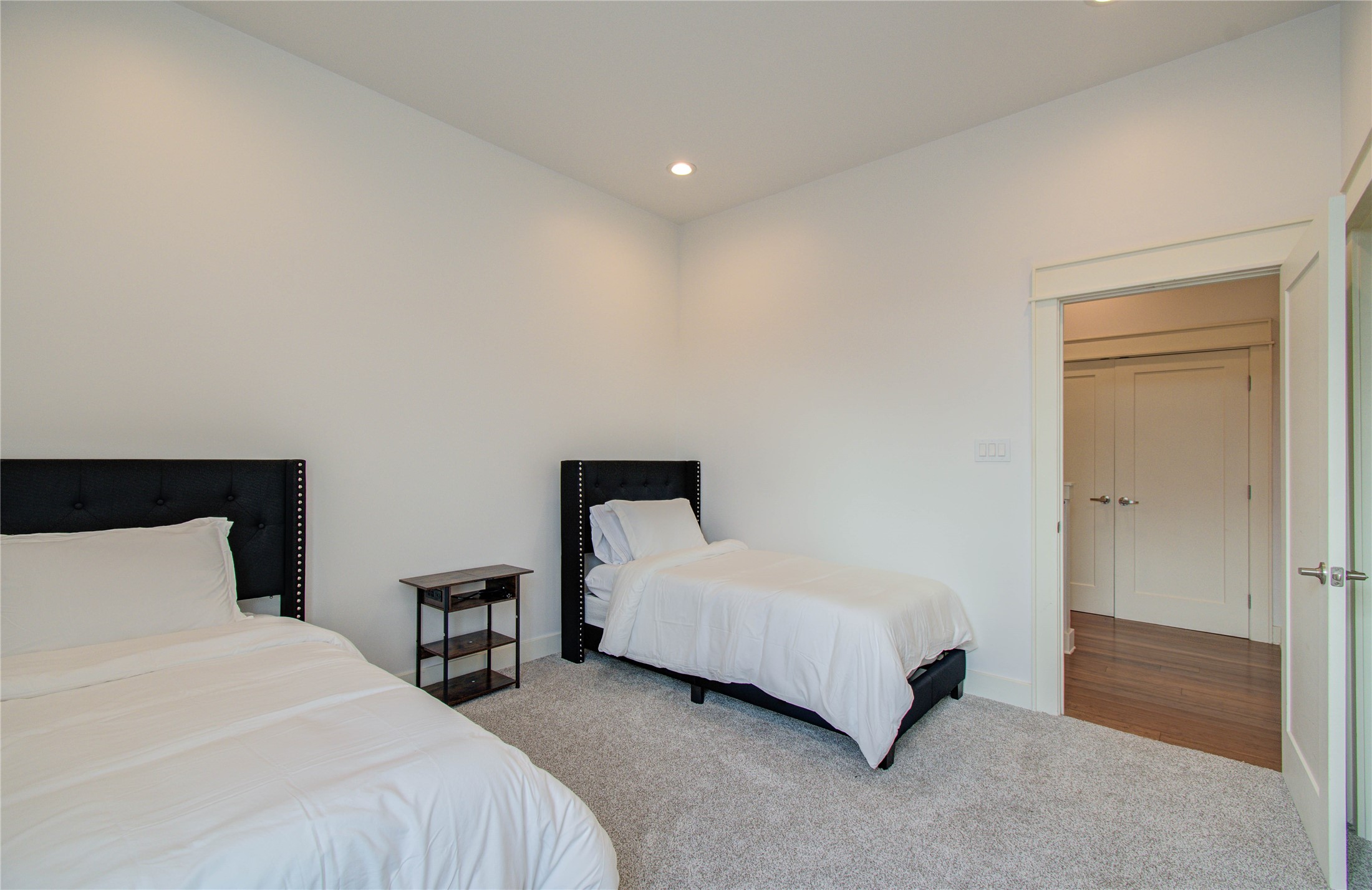 4311 Marina Street Houston, TX 77007 - Photo 35 of 42 a bedroom with a bed and a night stand