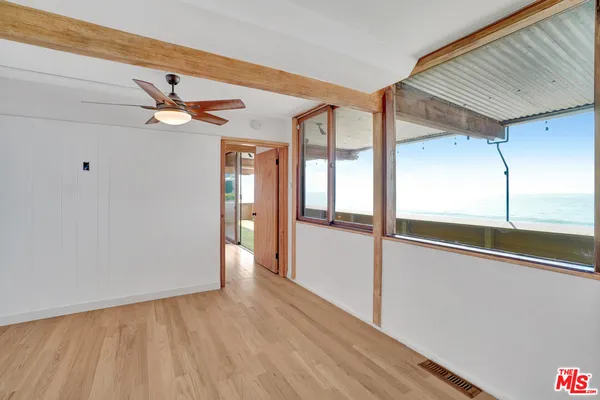 a view of ocean view with beach