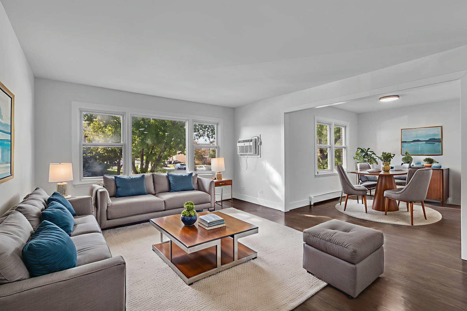 512 Ida Court, Unit 1 Mount Prospect, IL 60056 - Photo 4 of 22 a living room with furniture and a large window