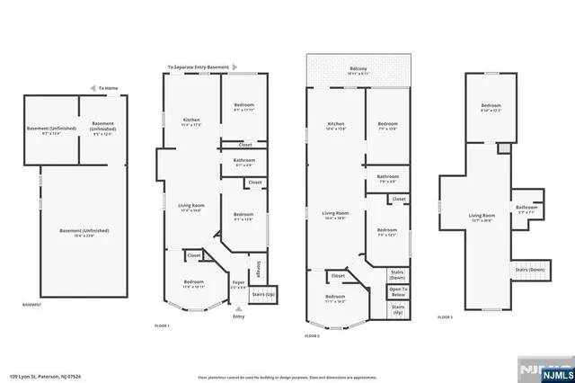 $549,900 | 109 Lyon Street, Paterson, NJ 07524
