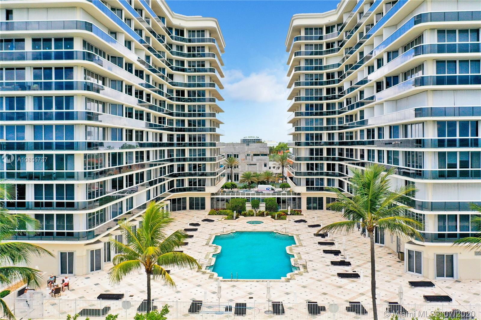 Surfside Surfside, FL 33154 - Photo 43 of 46 Aerial west view of SoliMar south and north towers and pool
