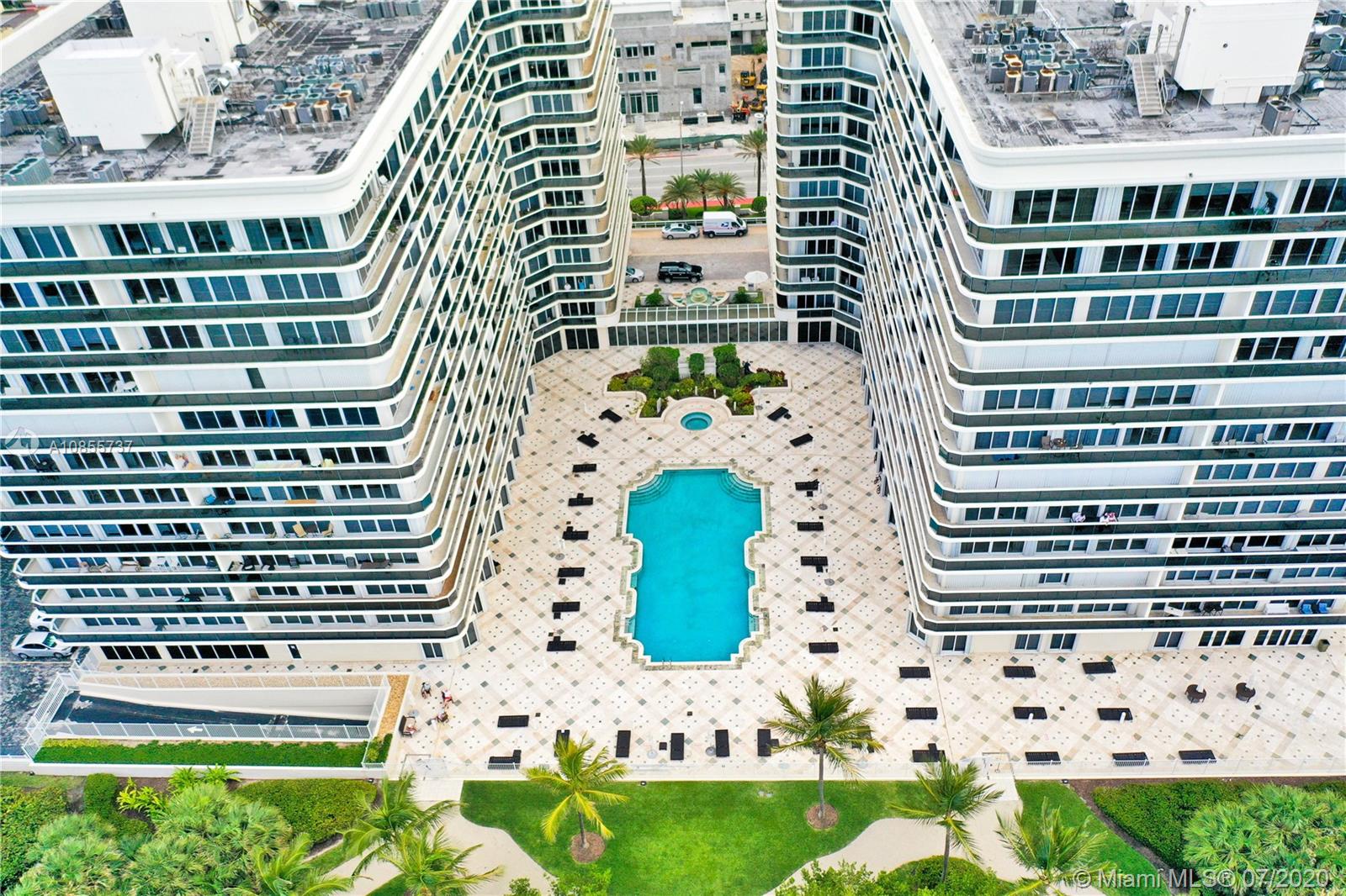 Surfside Surfside, FL 33154 - Photo 46 of 46 Aerial west view of SoliMar south and north towers and pool