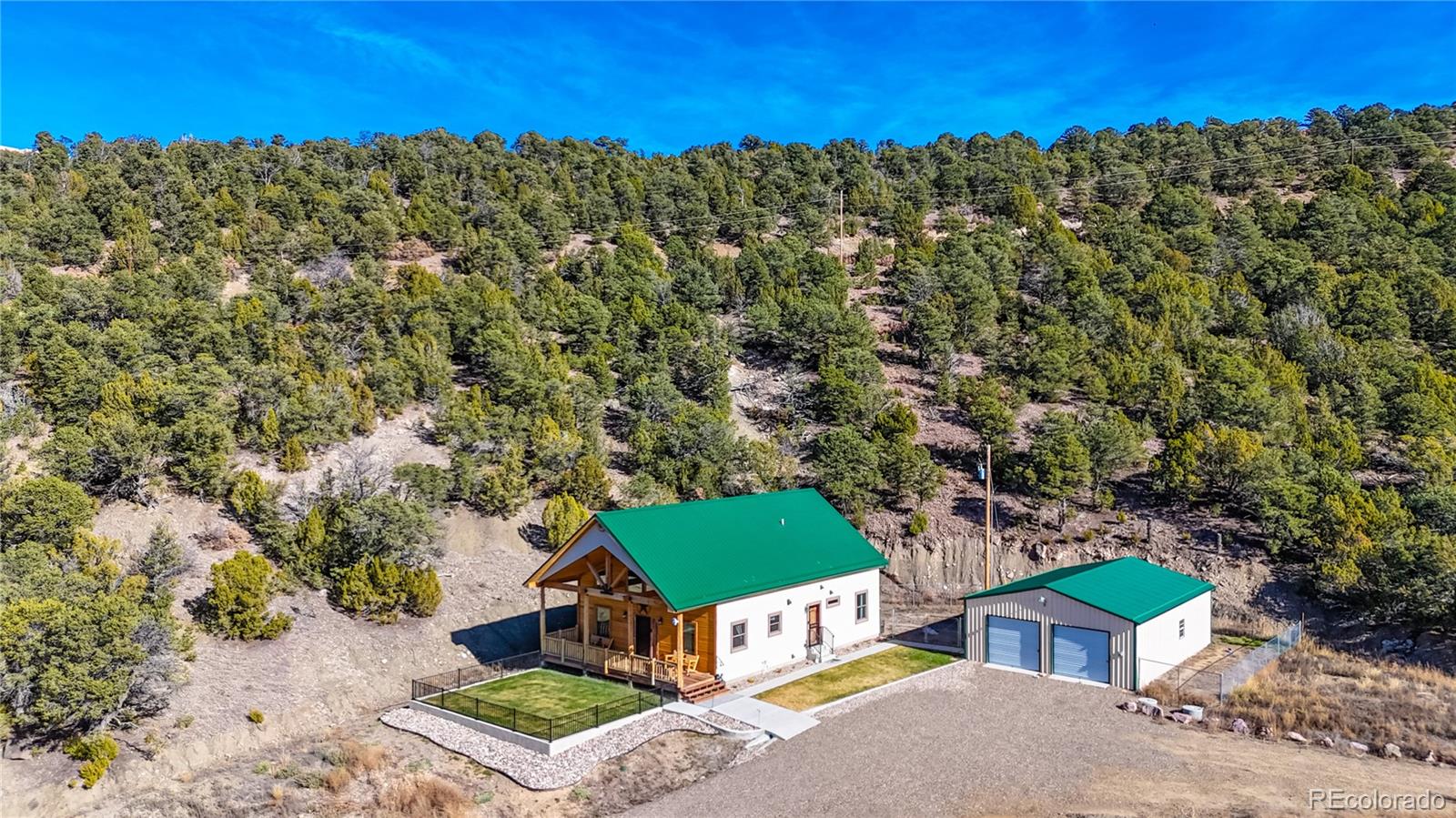 11799 County Road Trinidad, CO 81082 - Photo 4 of 45 an aerial view of a house with a yard