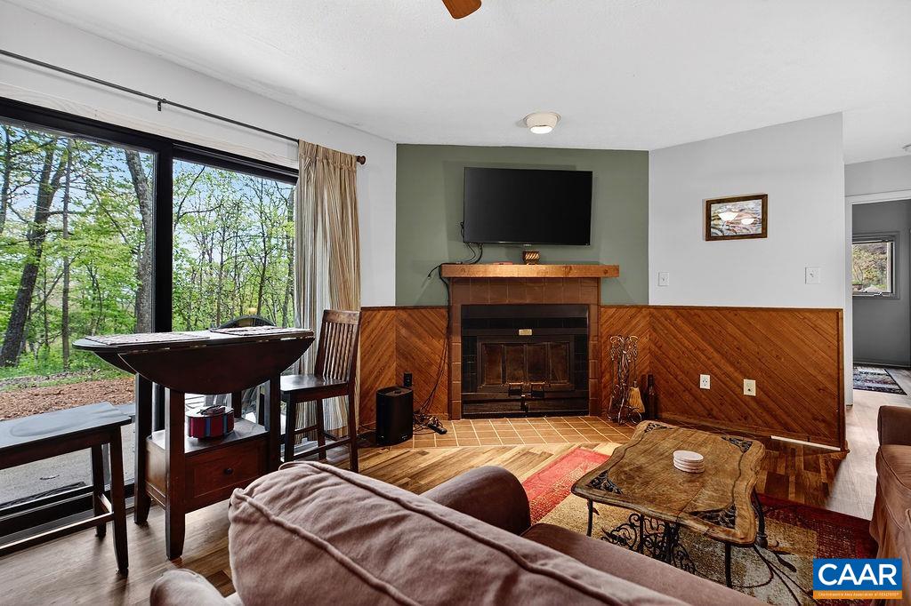 2231 Tanners Ridge Wintergreen, VA 22967 - Photo 14 of 30 a living room with furniture and a flat screen tv