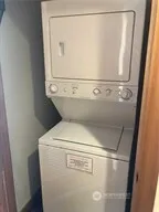 a close up view of washer and dryer