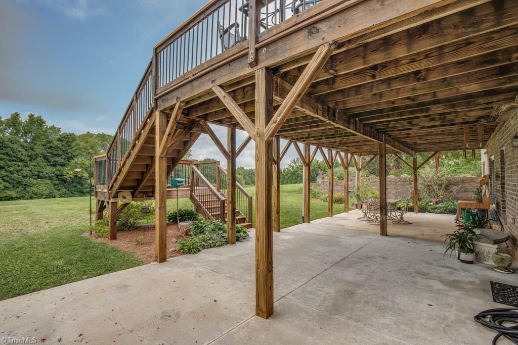 190 Baltimore Downs Road Advance, NC 27006 - Photo 28 of 30 Lower Level patio with more gorgeous views
