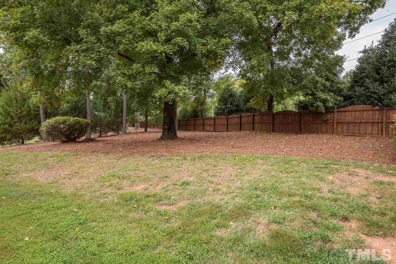 11511 Azari Court Raleigh, NC 27614 - Photo 25 of 25 a backyard of a house with lots of plants and tree