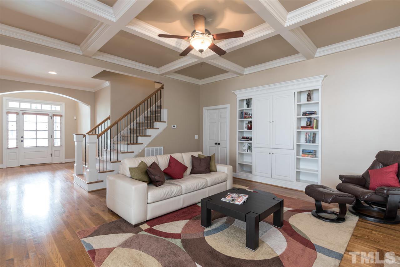 11511 Azari Court Raleigh, NC 27614 - Photo 7 of 25 a living room with furniture and wooden floor