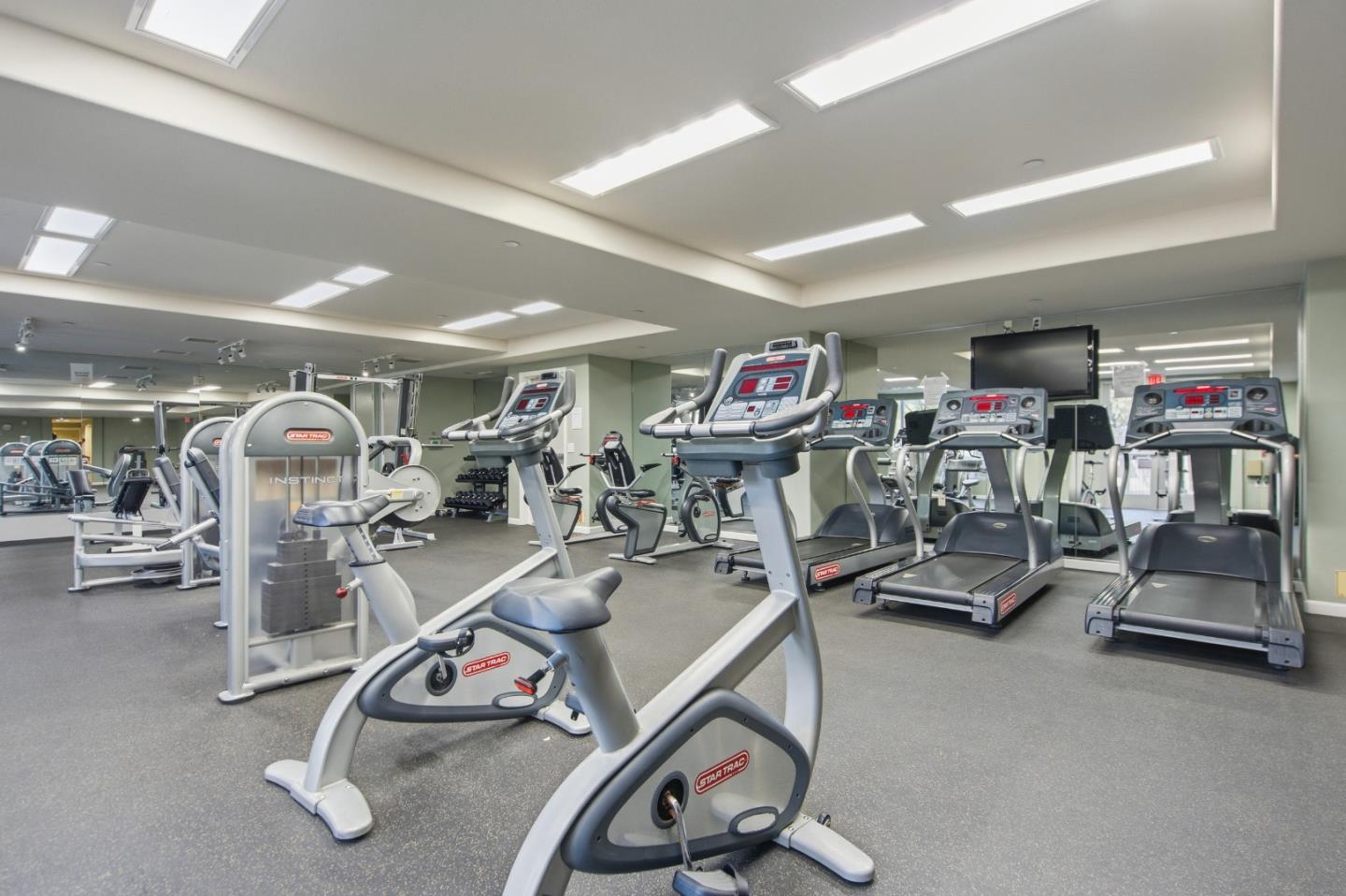 1101 South Main Street, Unit 212 Milpitas, CA 95035 - Photo 17 of 24 a view of a room with gym equipment