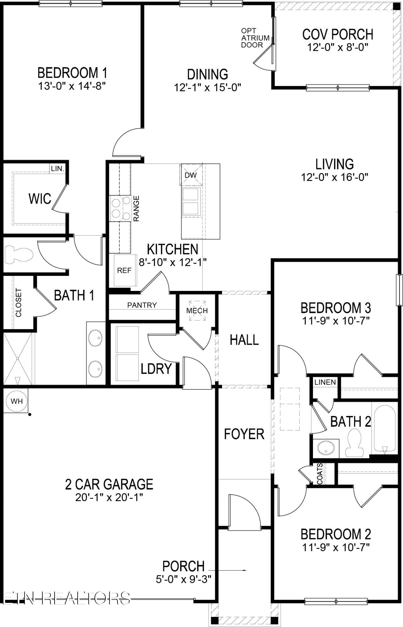 9503 River Cane Road Mascot, TN 37806 - Photo 2 of 2 Aria Floor Plan Express Updated