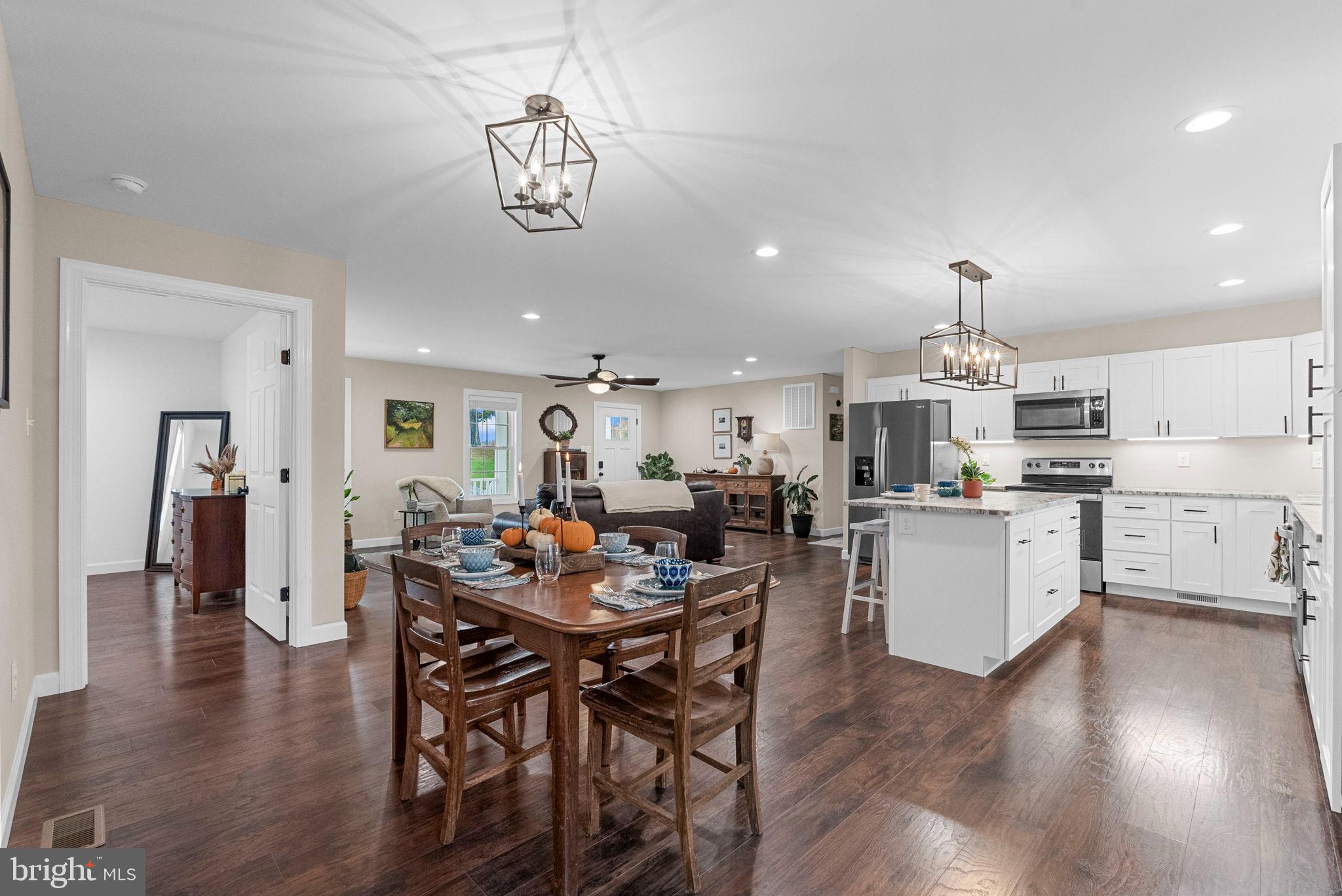 21287 Sparta Road Milford, VA 22514 - Photo 15 of 35 Modern open-concept kitchen and dining area.