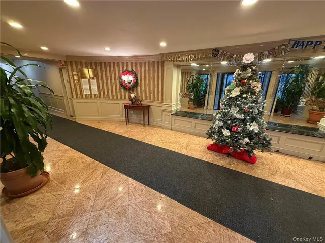 a view of a wooden door