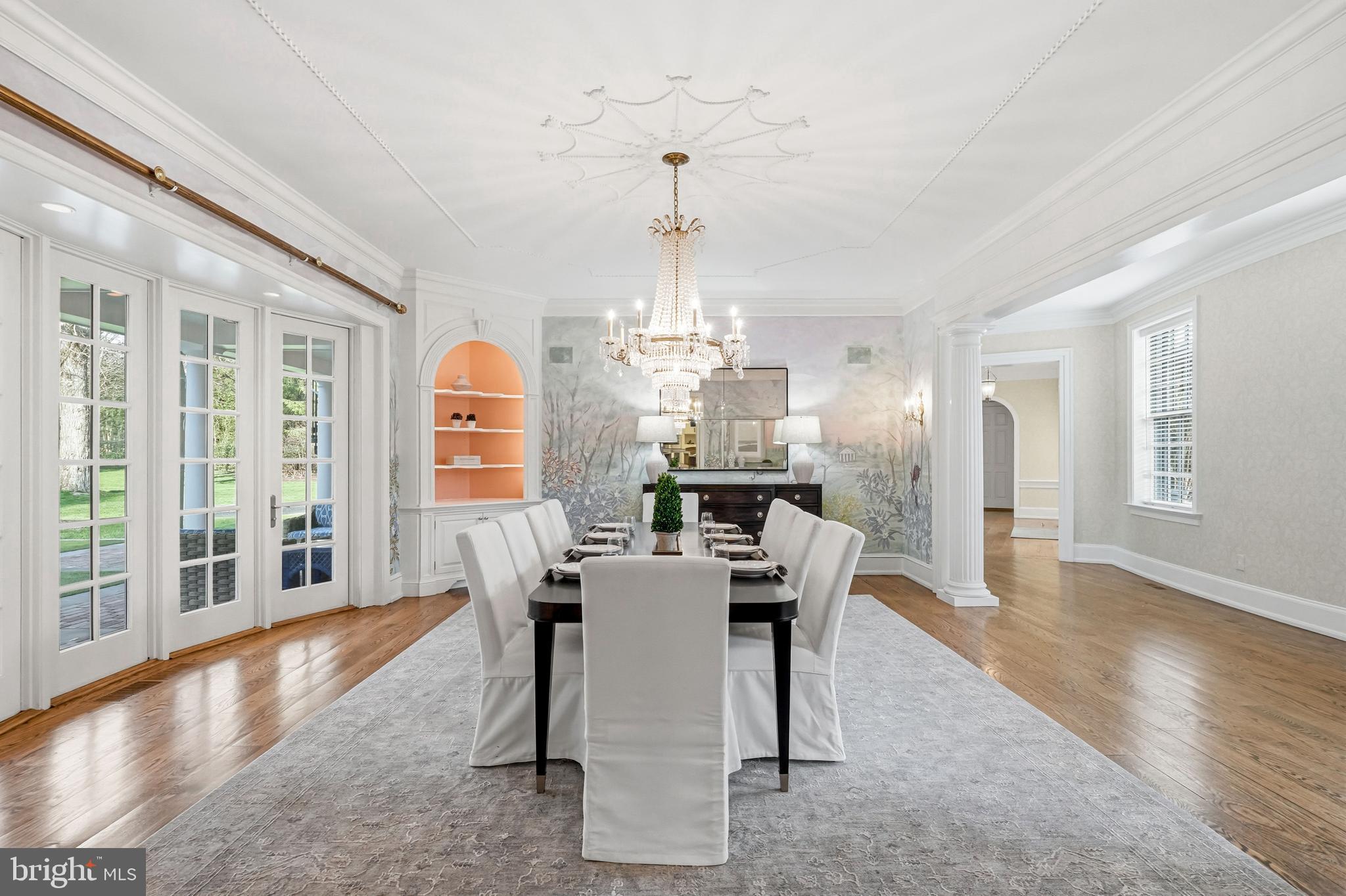 41 Tunbridge Road Haverford, PA 19041 - Photo 21 of 99 dining room w/ french doors to rear covered porch