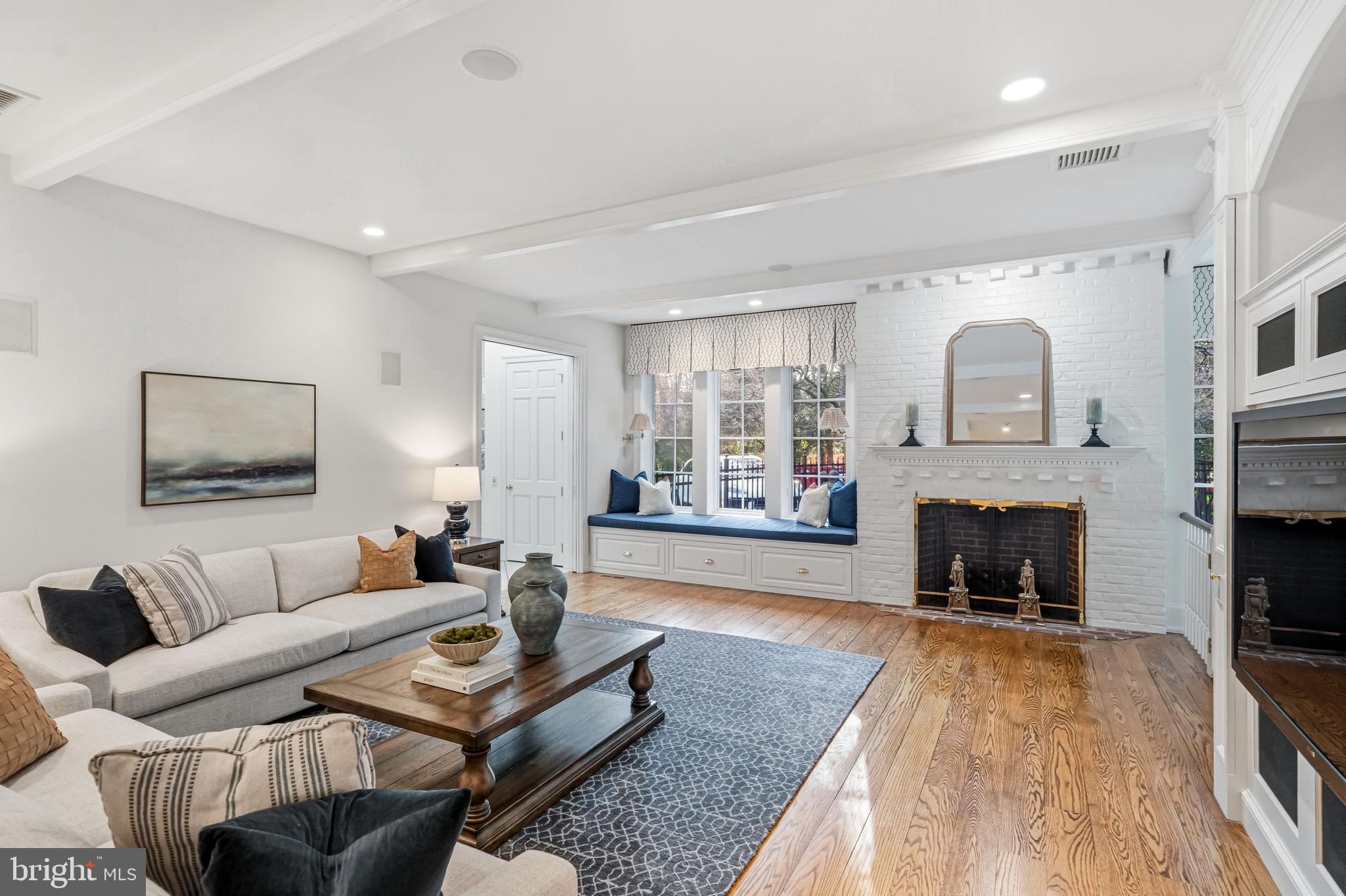 41 Tunbridge Road Haverford, PA 19041 - Photo 30 of 99 welcoming family room with white brick fireplace