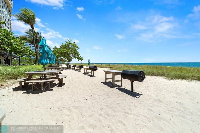 a view of an ocean and beach