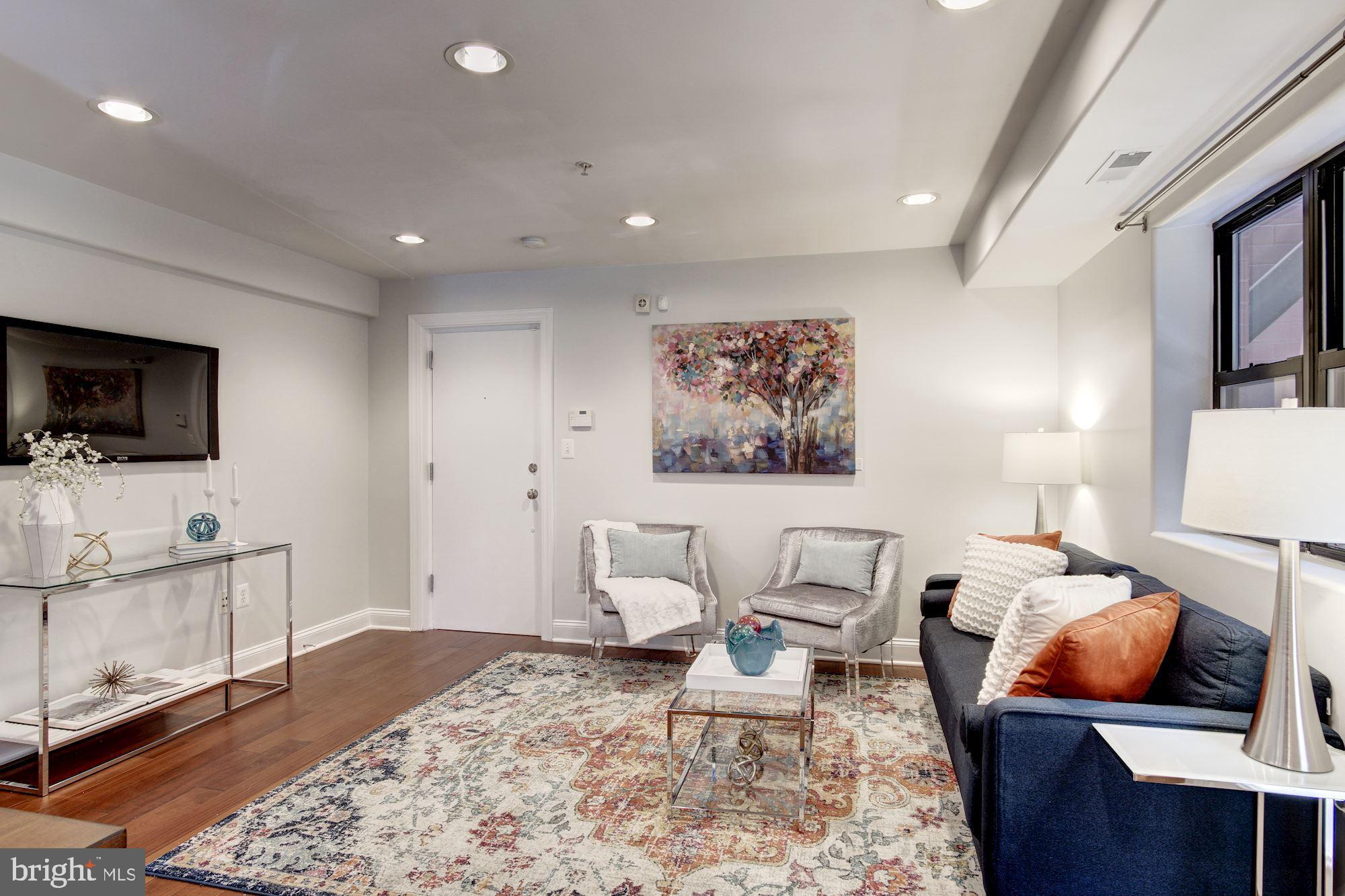 1354 Euclid Street Northwest, Unit 201B Washington, DC 20009 - Photo 6 of 30 Flexible living room layout