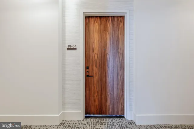 a view of front door