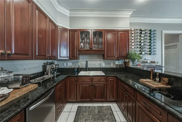 a bathroom with a double vanity sink a and a mirror