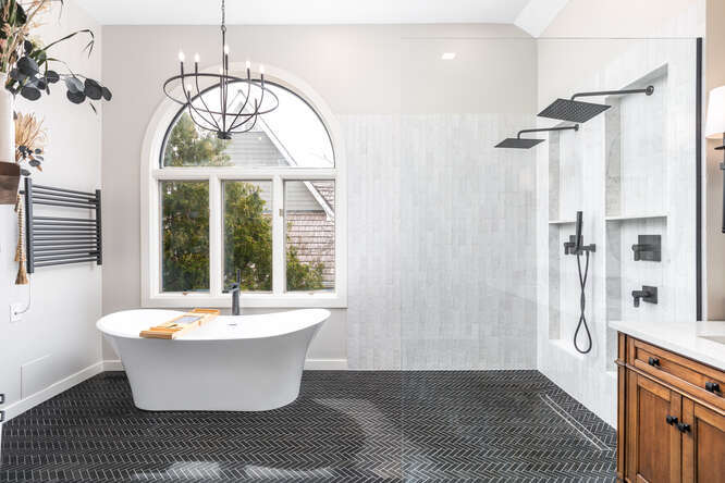 1530 White Eagle Drive Naperville, IL 60564 - Photo 24 of 43 a view of living room with a chandelier and wooden floor