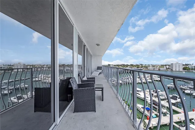 a view of city from balcony