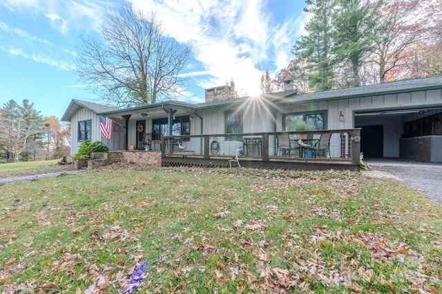 a house view with a garden space