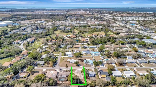 an aerial view of a city