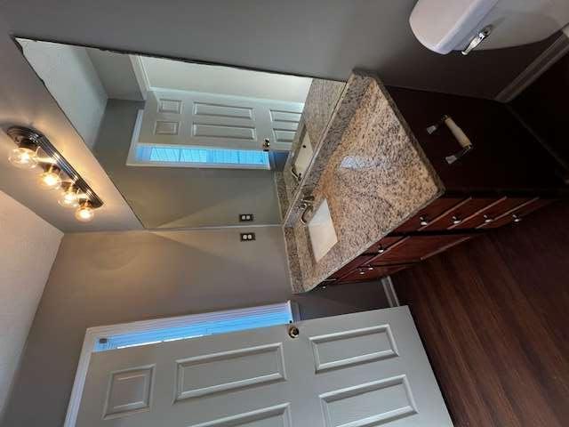 3721 Bogan Mill Road Northeast Buford, GA 30519 - Photo 26 of 41 a bathroom with a sink a vanity and a mirror