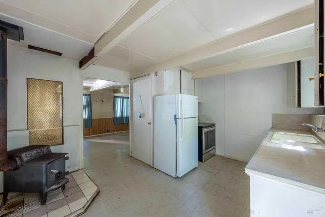 a room with furniture and a storage