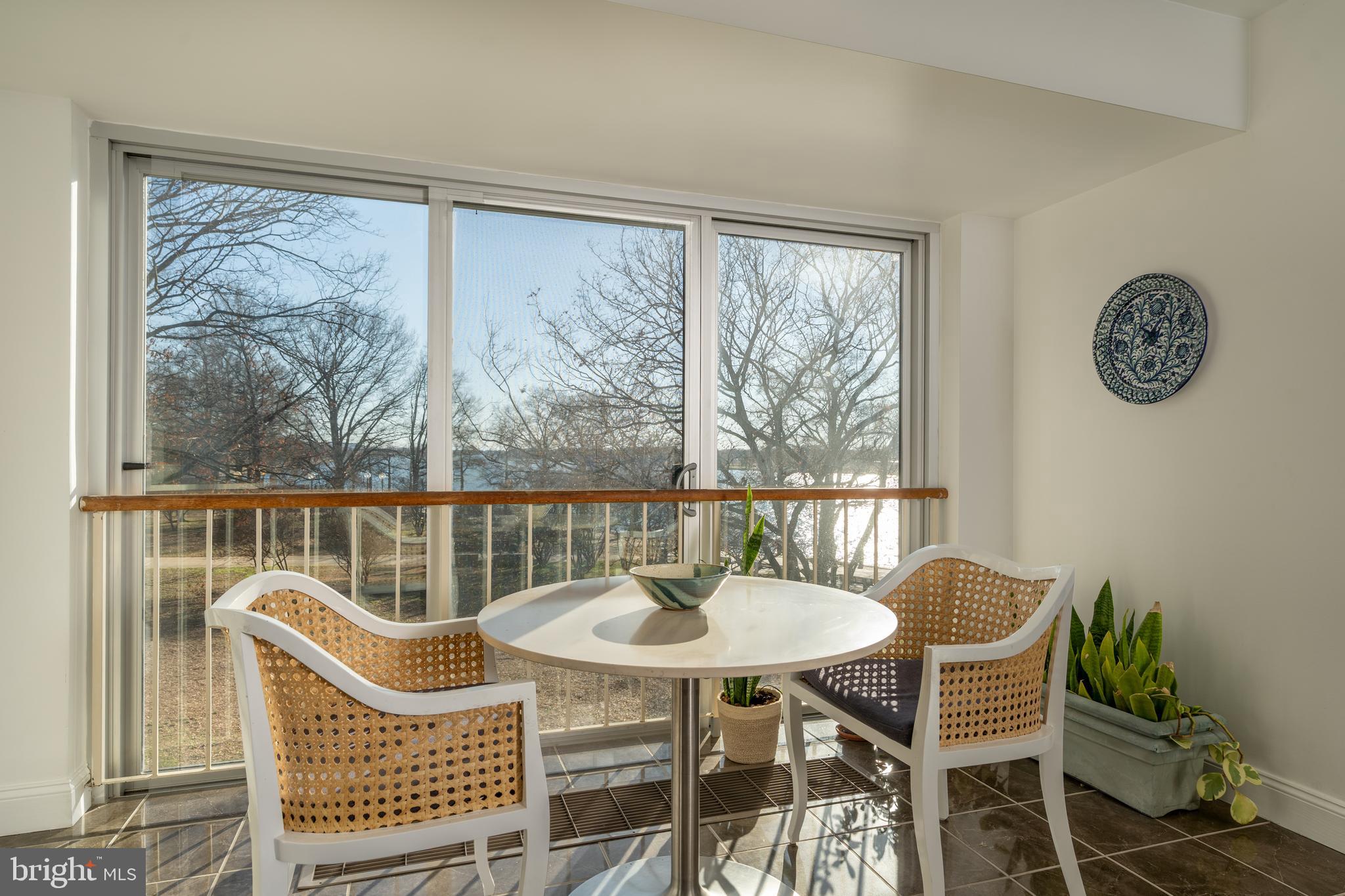 550 N Street Southwest, Unit S201 Washington, DC 20024 - Photo 20 of 63 a view of a city from a dining room