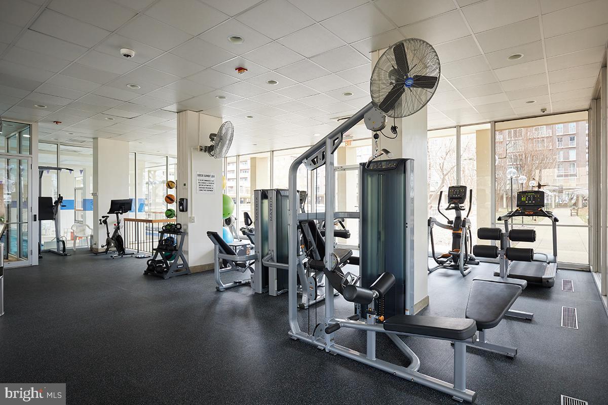 550 N Street Southwest, Unit S201 Washington, DC 20024 - Photo 61 of 63 a view of a room with gym equipment