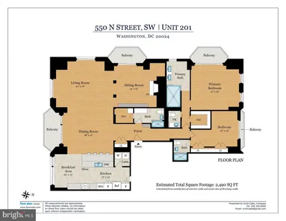 $1,575,000 | 550 N Street Southwest, Unit S201, Washington, DC 20024