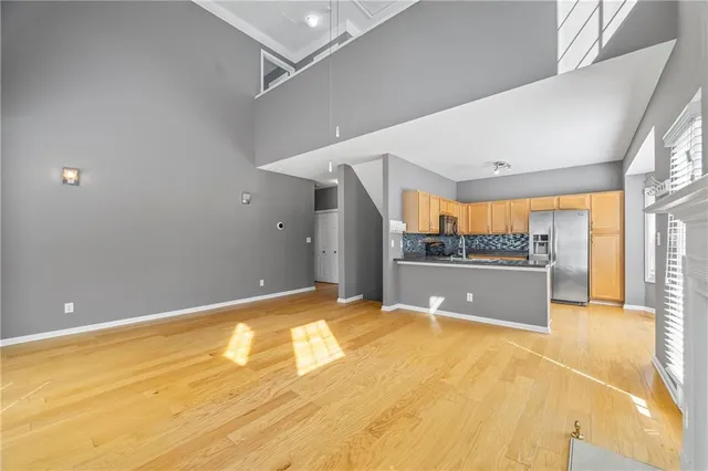 a view of a swimming pool and outdoor space