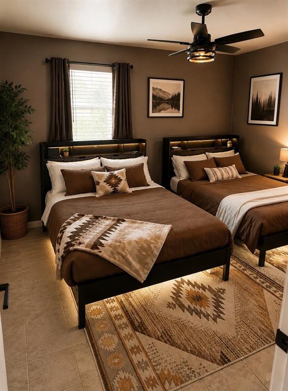 408 South Cleburne Whitney Road Rio Vista, TX 76093 - Photo 12 of 16 a bedroom with two beds and a window