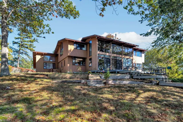 a view of outdoor space with seating