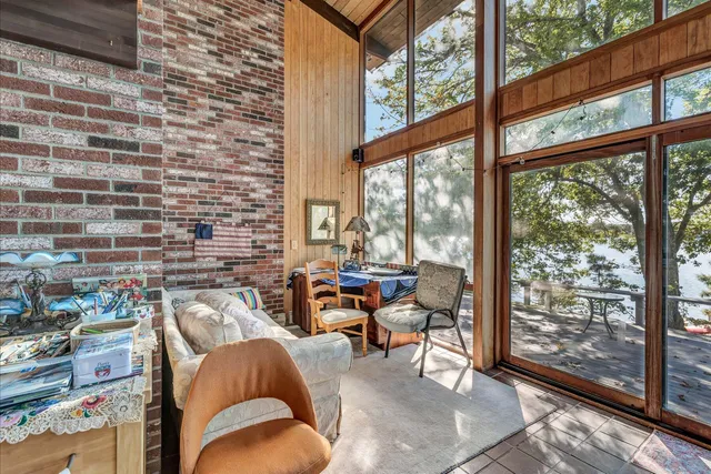 a view of a car parked in garage