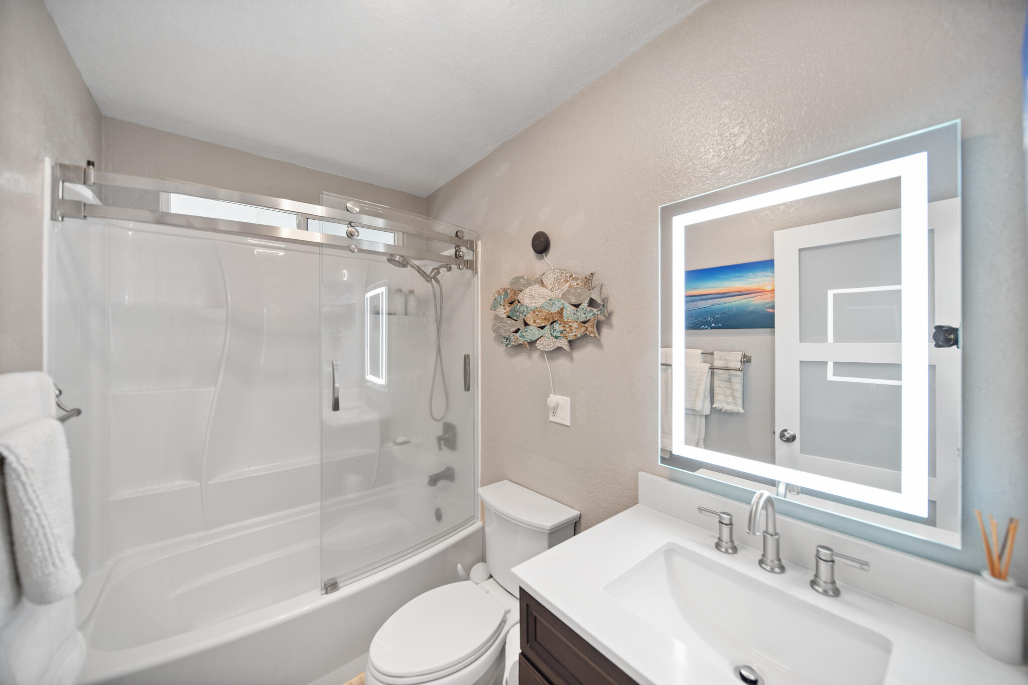 3922 Laredo Street Shasta Lake, CA 96019 - Photo 14 of 35 a bathroom with a sink toilet and shower