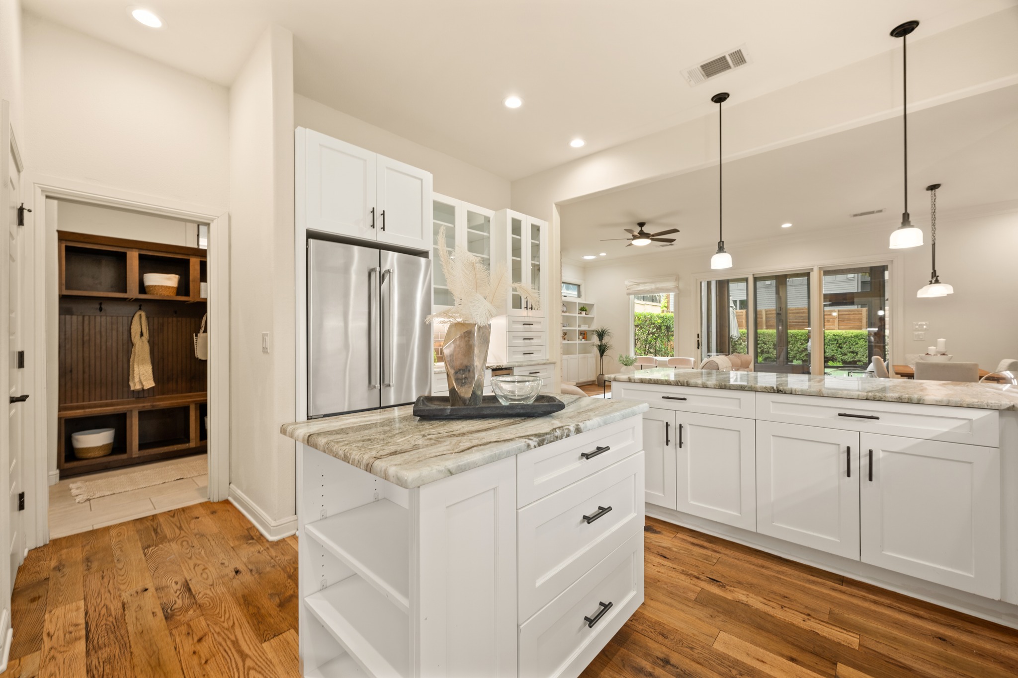 3907 Bailey Lane Austin, TX 78756 - Photo 13 of 40 The farmhouse sink gives you space to tackle every dish and load them into the side flanking dishwasher