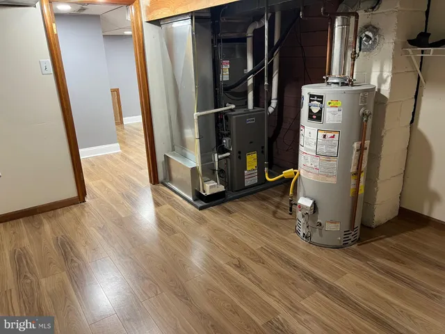 a view of water heater room