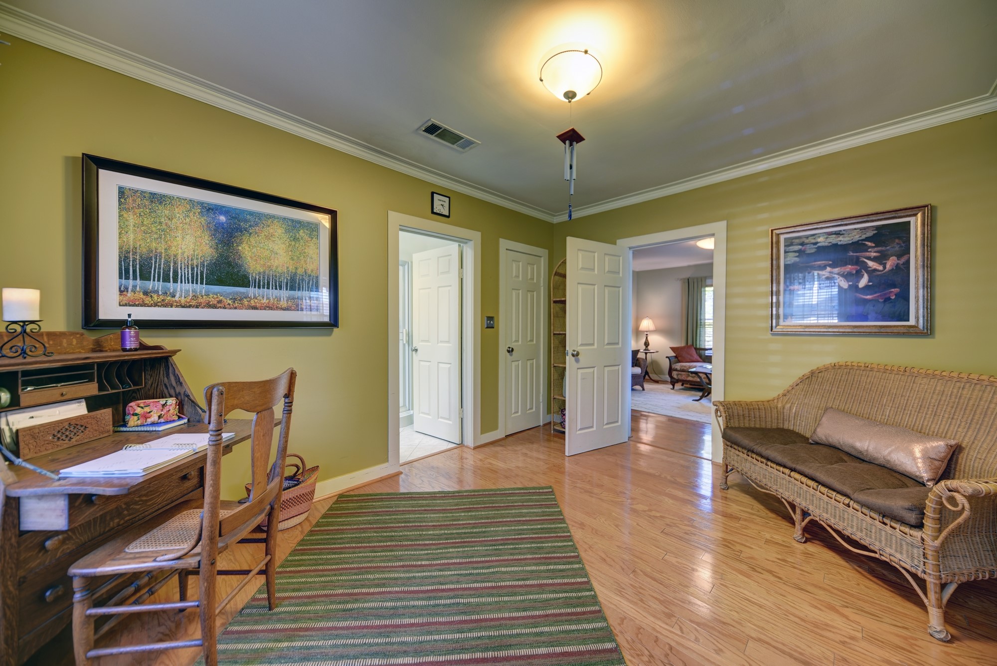 1026 Atchison Street Sealy, TX 77474 - Photo 21 of 50 a living room with furniture and a wooden floor