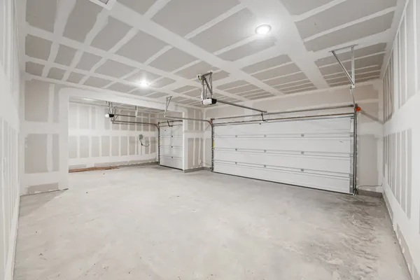 a view of a garage