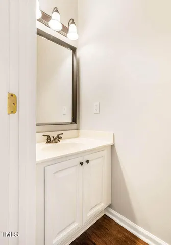 a view of small space with racks on the wall